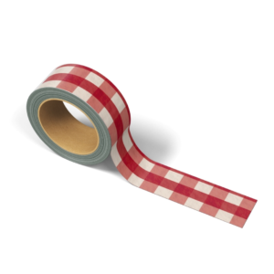 Plain Red Gingham Washi Tape