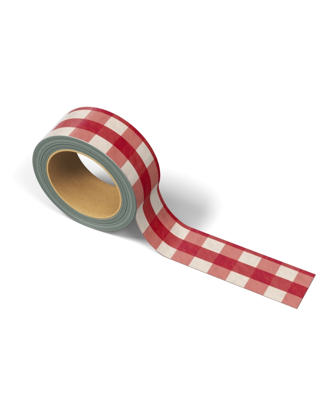 Plain Red Gingham Washi Tape